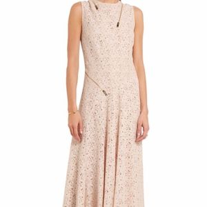 Stella McCartney Sleeveless Lace Midi Dress w/ Zip